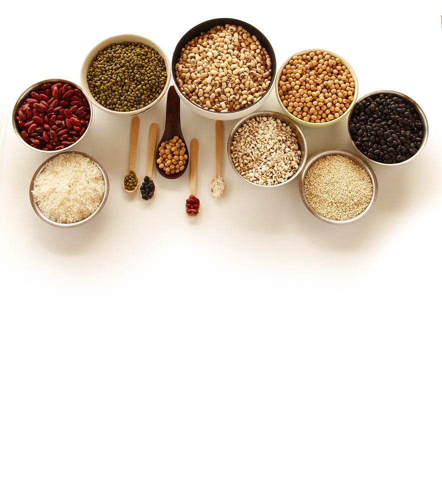 Different kinds of Grains, five grains